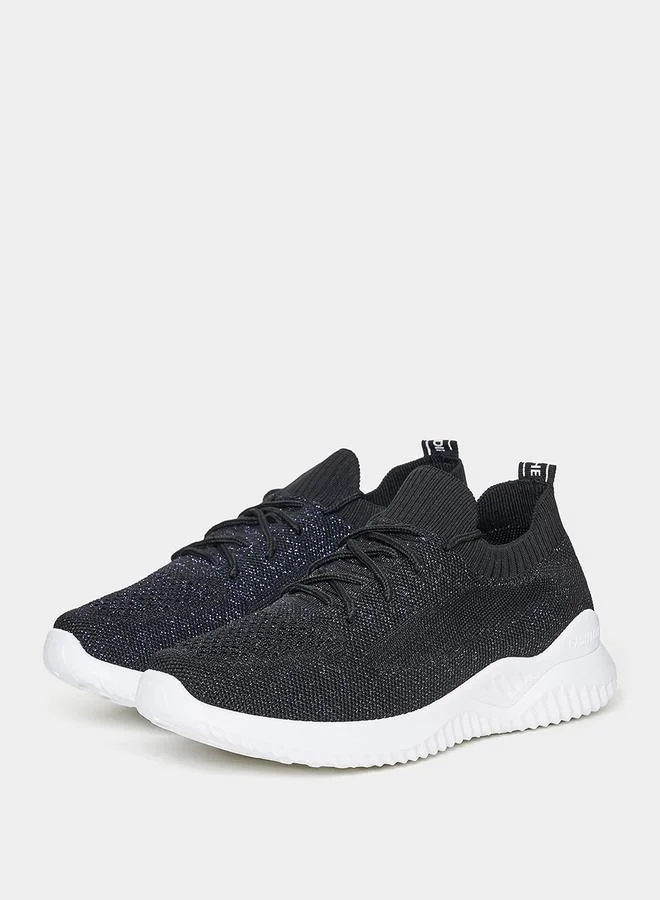 Styli Active Mesh Lace Up Slip In Sneakers