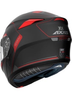 AXXIS AXXIS Modular FU406BSV Storm S SV Genuine B5 Helmet Solar Glasses Red Matte Black T-M  - Image 2