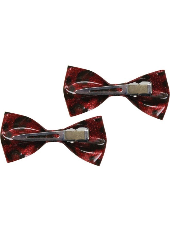 Sourpuss Ard Glitter Hair Bow Clips Set Of Two From Sourpuss Clothing - Image 2