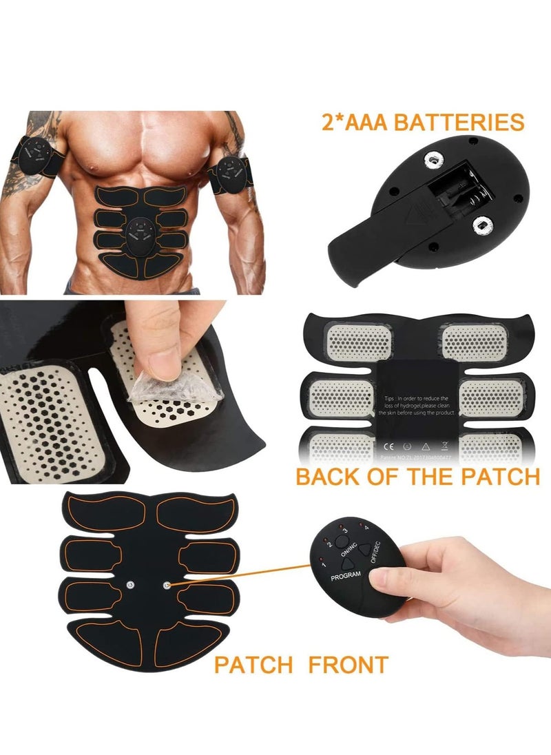 KASTWAVE ABS Trainer Muscle Stimulator, EMS Muscle Stimulator with 6 Modes, AAA Battery Powered EMS Abdominal Toning/Waist/Leg/Arm for Men Women Home Body Fitness  - Image 4