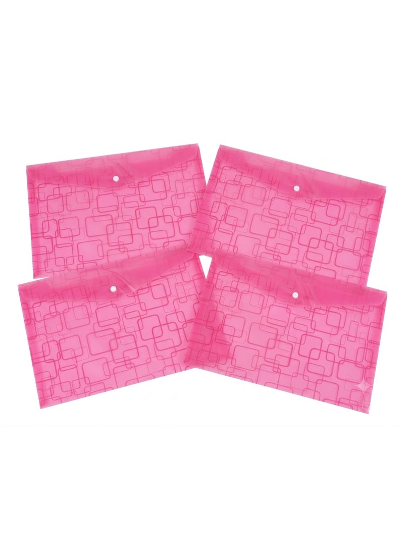 Envelope-shaped document holder - red (4 pieces) - Image 1