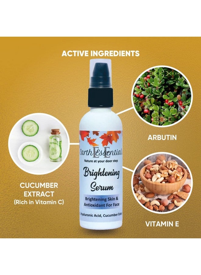 Earth Essentials Face Serum Anti Aging Serum with Hyaluronic Acid, Vitamin E, and Cucumber extract(rich in Vitamin C)-, Hydrating & Brightening Serum for Dark Spots, Fine Lines and Wrinkles 30ml) - Image 4