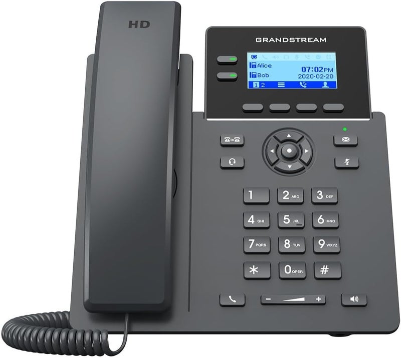 GRP2602W 2-Line Essential IP Phone, Black