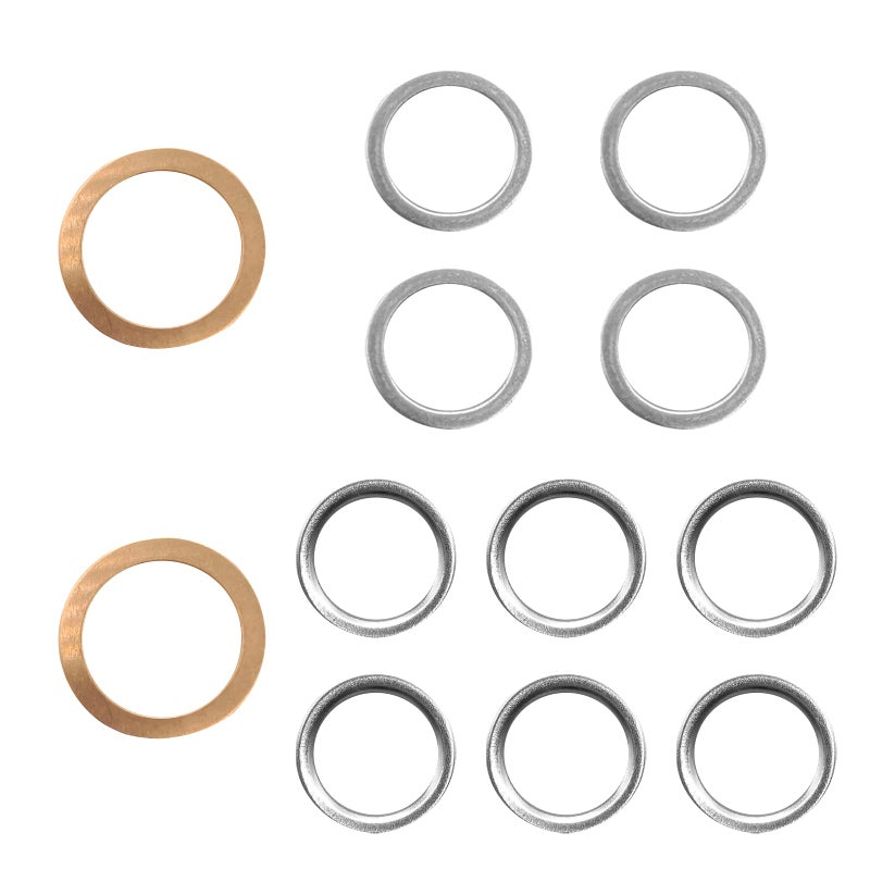 GolTHd 12PCS Transfer and Differential Case Drain Plug Crush Gasket Kit 1215710010 9043024003 90430A0003 Comptaible with Toy0ta 4Runner Land Cruiser Sequoia ES350 RC300 - Image 3