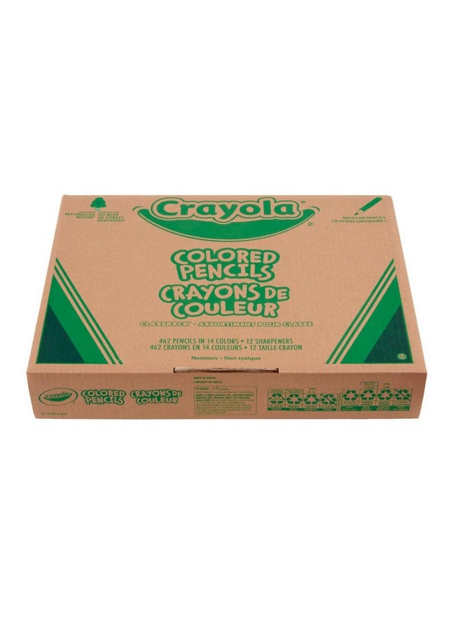 Crayola Colored Pencil Classpack (462ct), Bulk Colored Pencils, 14 Assorted Colors, School Supplies for Teachers, Ages 3+ - Image 5