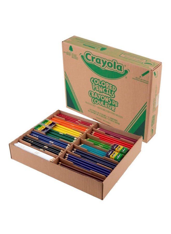 Crayola Colored Pencil Classpack (462ct), Bulk Colored Pencils, 14 Assorted Colors, School Supplies for Teachers, Ages 3+ - Image 3