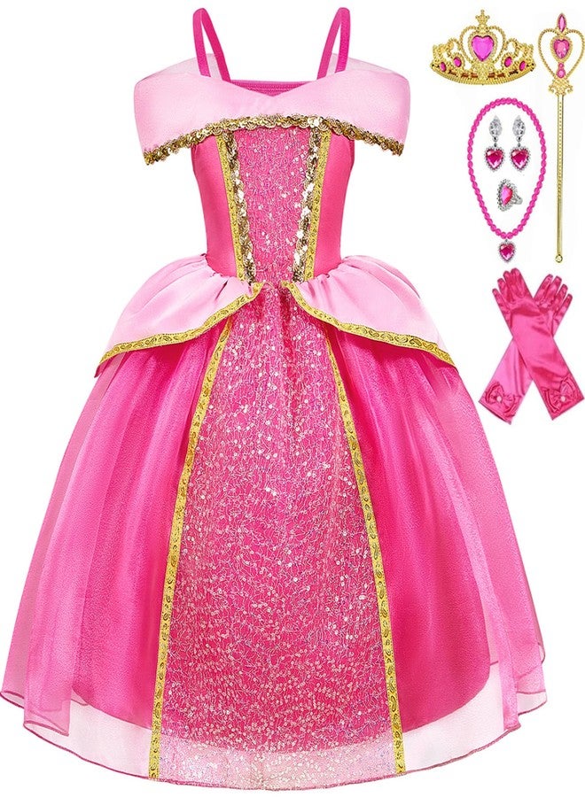 Axaxa Aurora Costume for Girls Princess Aurora Dress with Accessories for 3 years - Image 1
