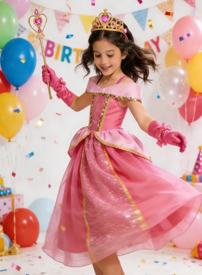 Axaxa Aurora Costume for Girls Princess Aurora Dress with Accessories for 3 years - Image 3