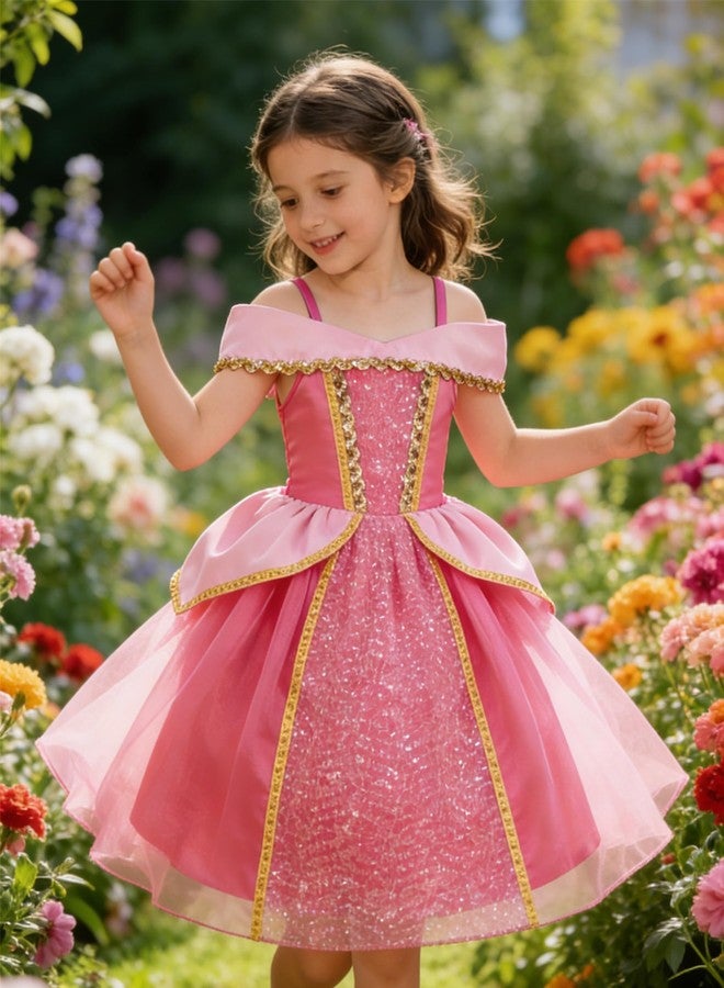 Axaxa Aurora Costume for Girls Princess Aurora Dress with Accessories for 3 years - Image 4