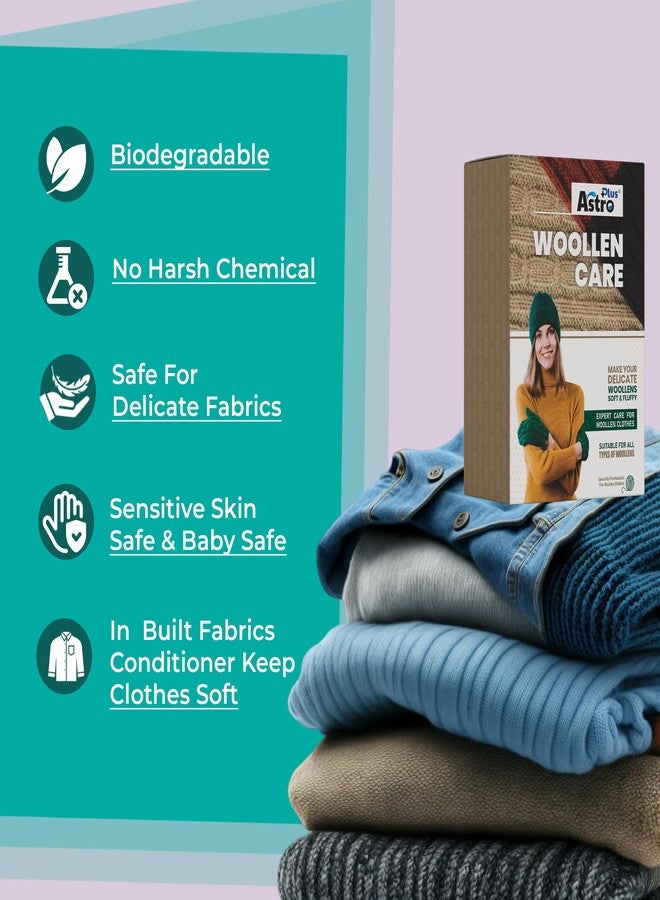 ASTRO PLUS + Astro Plus Woolen Care Liquid - Gentle, Eco-Friendly Wool Washing Liquid for Soft, Fresh, and Long-Lasting Wool Garments (5 Pouch x 40 ml each) - Image 5