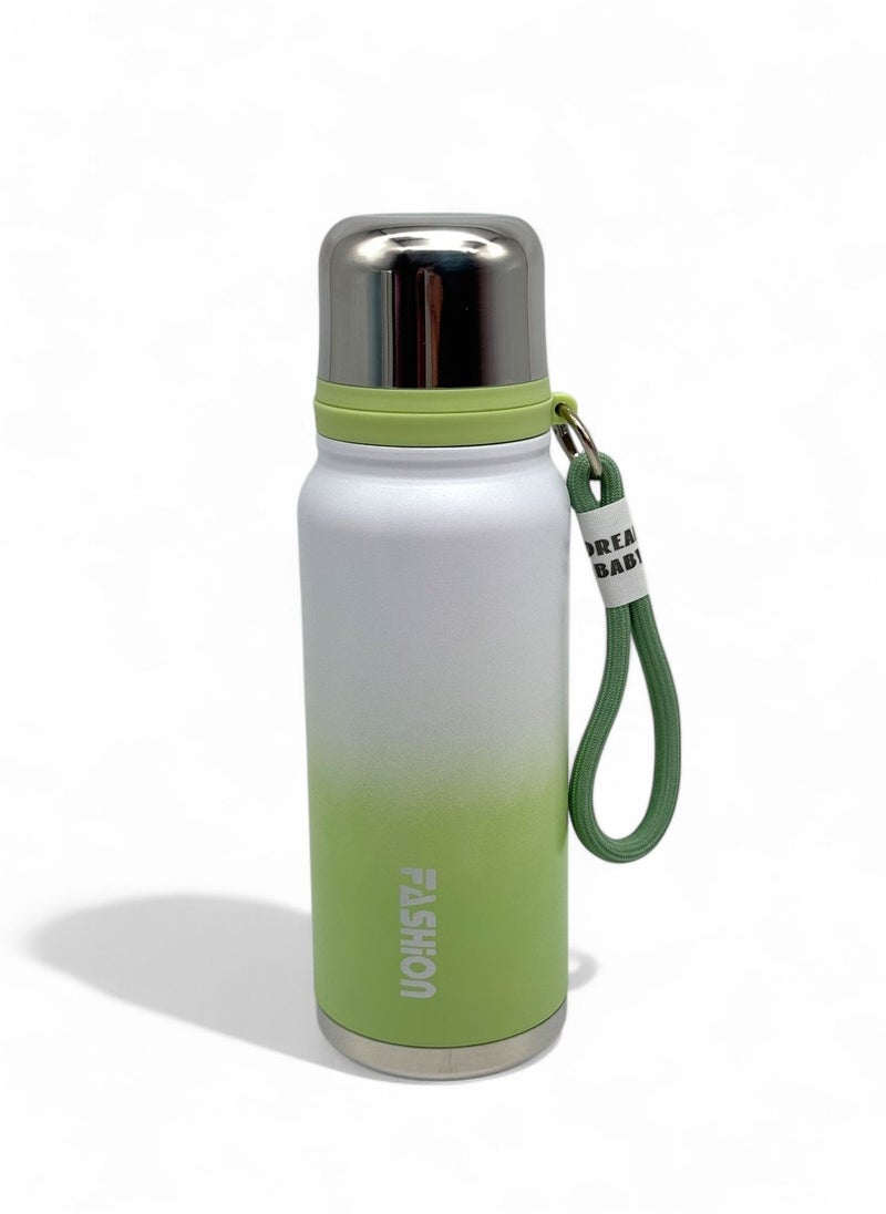 QSHOP - Leak-proof 650ml thermal bottle keeps drinks at the perfect temperature throughout the day and is the perfect companion for hot and cold drinks. - Image 1