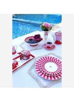 Pip Studio طبق طيور الحب 21 سم، أحمر / وردي  - Image 2