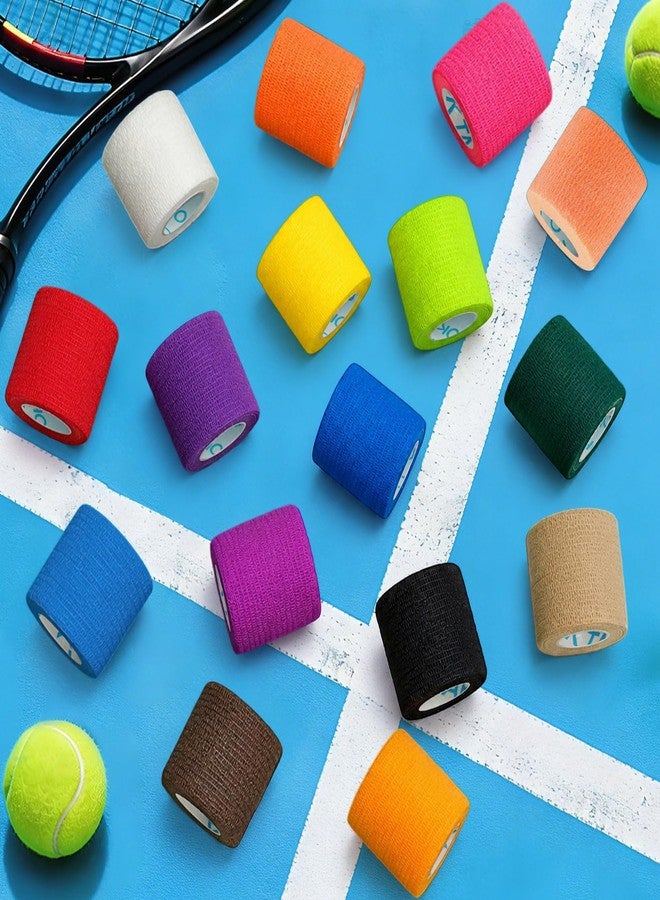 OK TAPE OKTAPE 64 Pack Self Adhesive Cohesive Bandage Wrap Bulk, 2" x 5 Yards Elastic Breathable Self Adherent Athletic Tape for Sports, Wrist, Ankle, First Aid, Black - Image 2