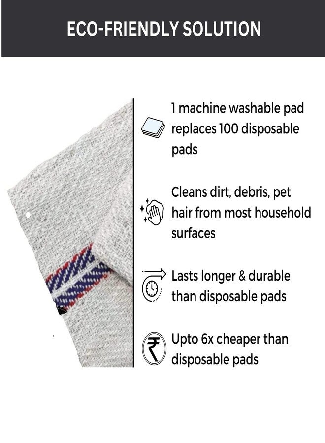 Hashcart Floor Cotton Cleaning Clothes for House, Floor Kitchen, Tiles - Washable Reusable Large Floor Cloth for Office, Bathrooms [ Pack of 2 ] 24" x 24" - Image 4