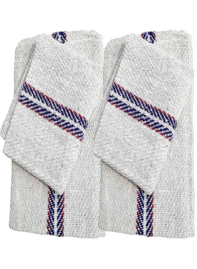 Hashcart Floor Cotton Cleaning Clothes for House, Floor Kitchen, Tiles - Washable Reusable Large Floor Cloth for Office, Bathrooms [ Pack of 2 ] 24" x 24" - Image 1