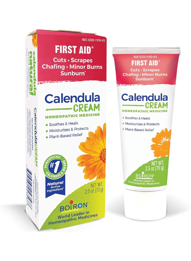 Boiron كريم بويرون كاليندولا للإسعافات الأولية، الحروق الطفيفة، الجروح، الخدوش، لدغات الحشرات وحروق الشمس - 2.5 أونصة - Image 1