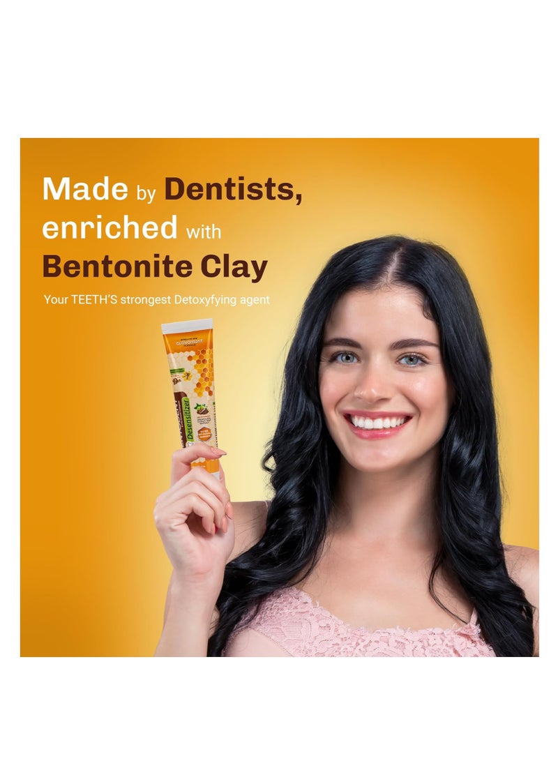 Bentodent Sensitive Toothpaste – Natural Desensitizer for Sensitivity Relief | Clove & Mint with Bentonite Clay & Propolis | SLS-Free, Fluoride-Free, 100g Pack - Image 3