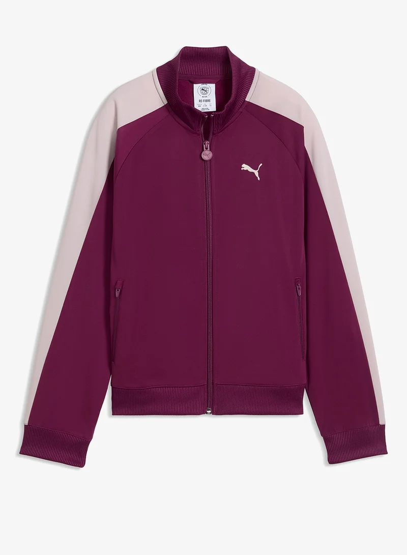 Puma Fuchsia Glow Youth T7 Always On Track Jacket for Women | Best Price UAE