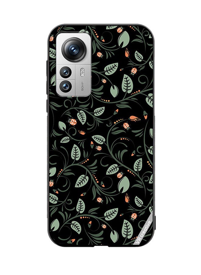 VR CREATIVE Protective Case Cover For Xiaomi 12X Flower Design Multicolour - Image 1