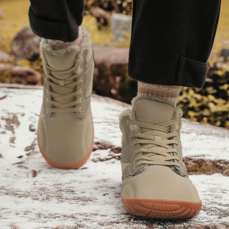 Snow Boots for Men and Women, Fleece-Lined Warm Men''s Boots, Men''s Outdoor Five-Finger Waterproof Cotton Shoes, Hiking Shoes, Winter Warm Boots - Image 5