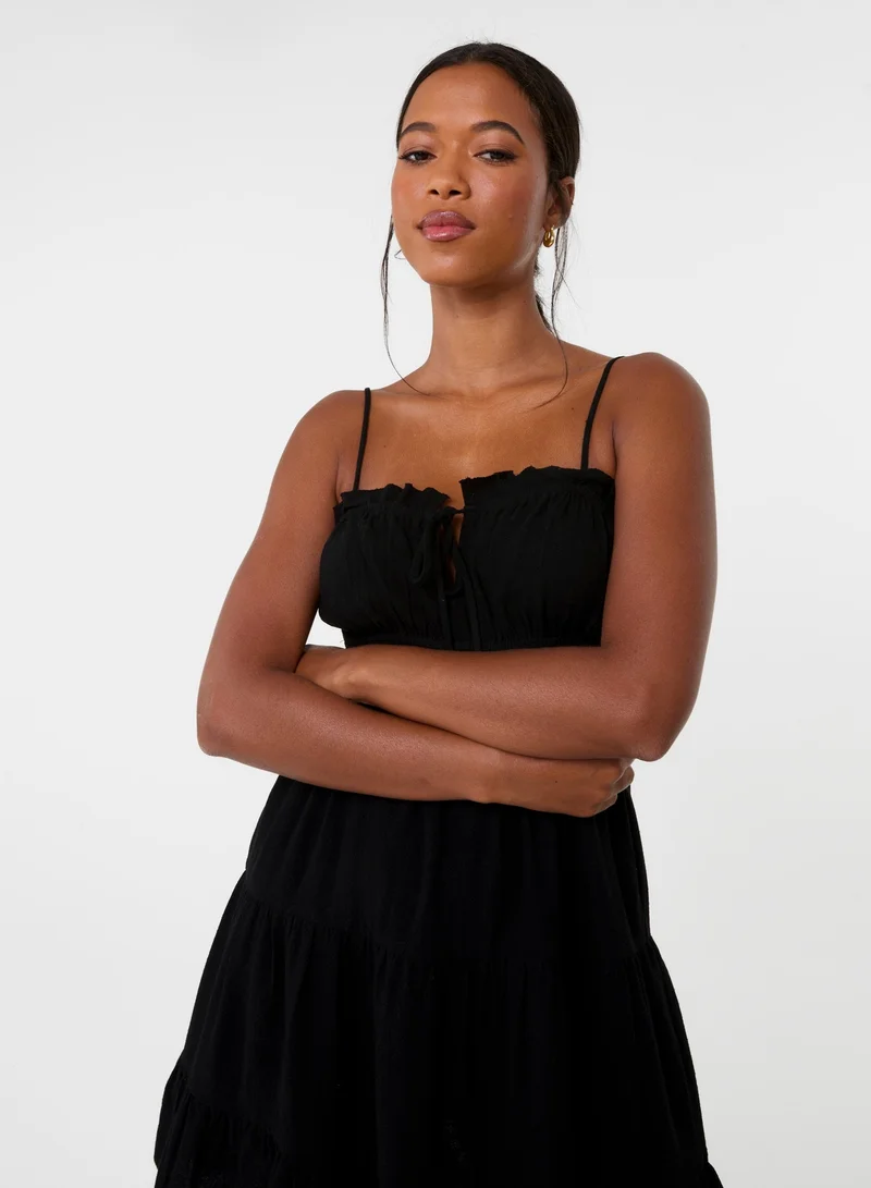 Pink Vanilla  Ruched Cami Milkmaid Mini Dress for Women | Best Price UAE