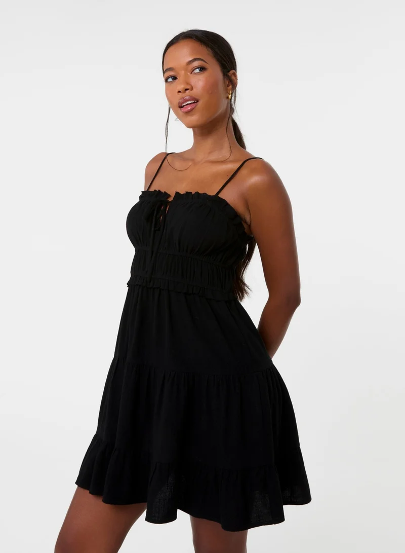 Pink Vanilla  Ruched Cami Milkmaid Mini Dress for Women | Best Price UAE