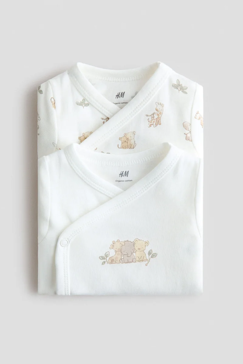 H&M 2-pack wrapover bodysuits