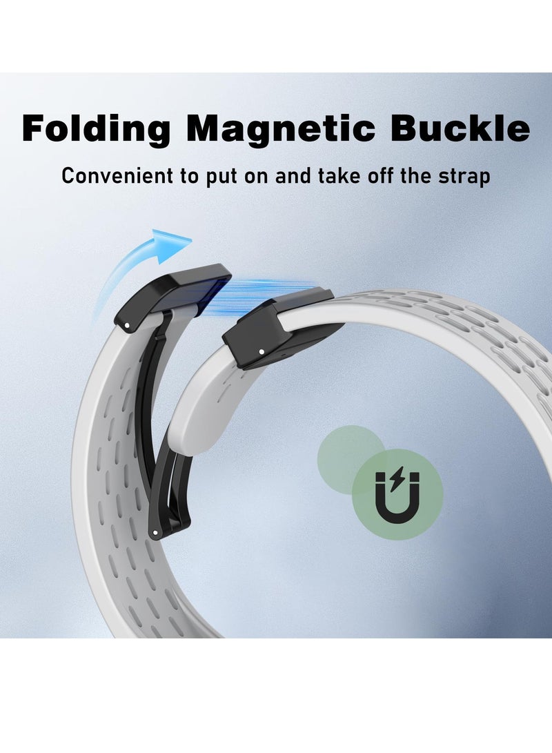 26mm Magnetic Silicone QuickFit Watch Strap for Garmin Fenix Series - Comfortable, Adjustable, and Durable Band for Fenix 7X, 6X Pro, 5X Plus & More - Image 3