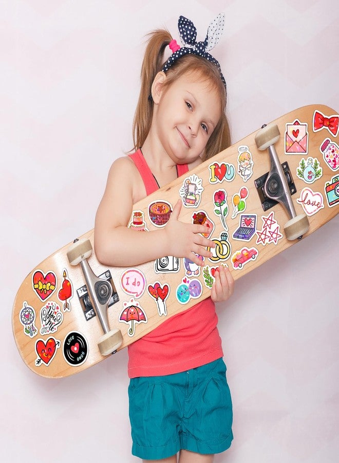 JCFIRE Valentines Stickers, 16 Sheets Shiny Happy Valentines Day Stickers for Kids Toddlers, Crafts for Kids Class Classroom School Party Favors Decorations Decor Goodie Bags Gifts - Image 4