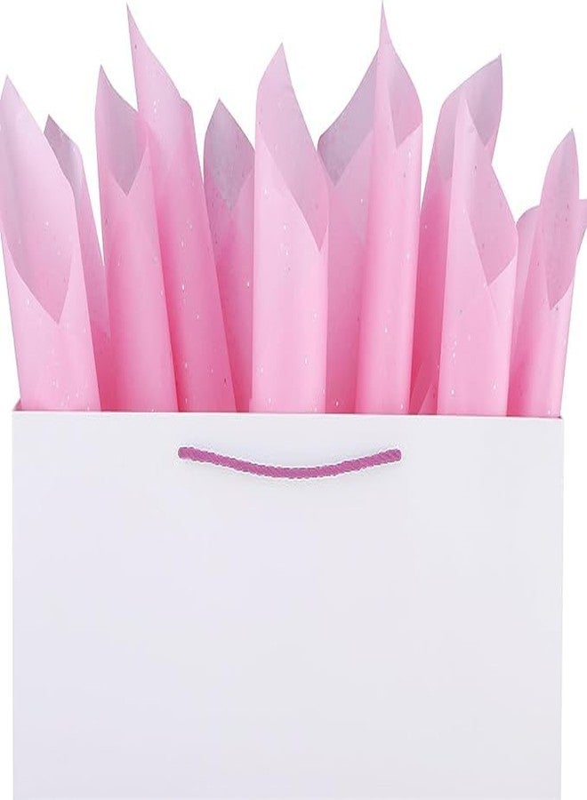 SUNCOLOR 120 Sheets 20"x14" Pink Tissue Paper for Gift Bags Packaging Glitter Art Tissue Paper for Crafts - Image 4