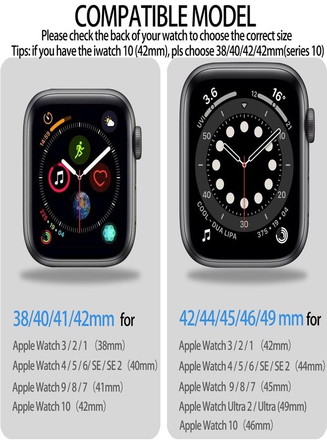 BXKM [3 Pack] Kids Scrunchie Band Compatible with Apple Watch Band 38mm 40mm 41mm & 42mm 44mm 45mm 46mm,Cute Printed Elastic Solo Loop Bands for iWatch Series 10/9/8/7/6/5/4/3/SE/SE2 - Image 3
