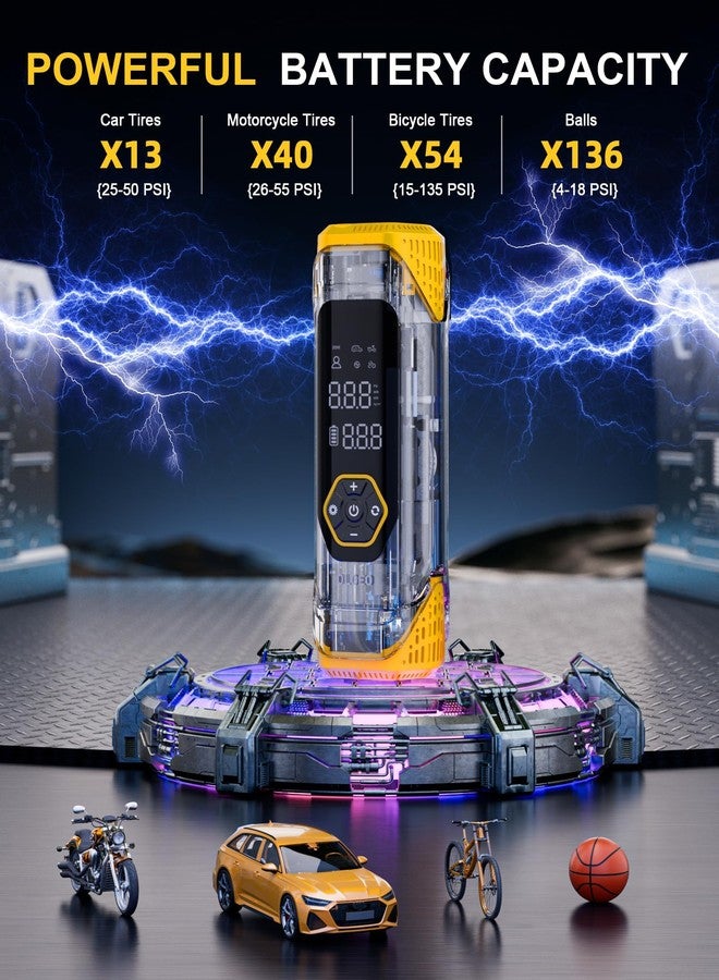 Olgeo M9 Tire inflator 180 PSI & 25000mAh - Image 2