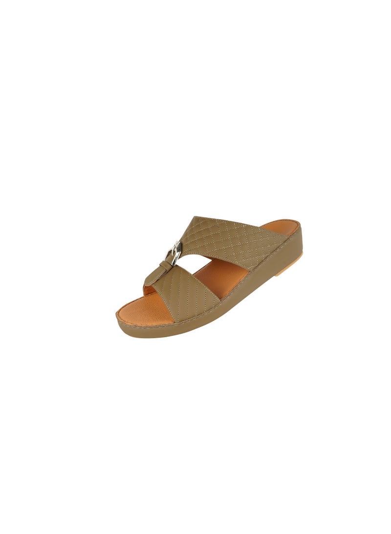 barjeel uno Barjeel Boys Arabic Sandals Olive - Image 3