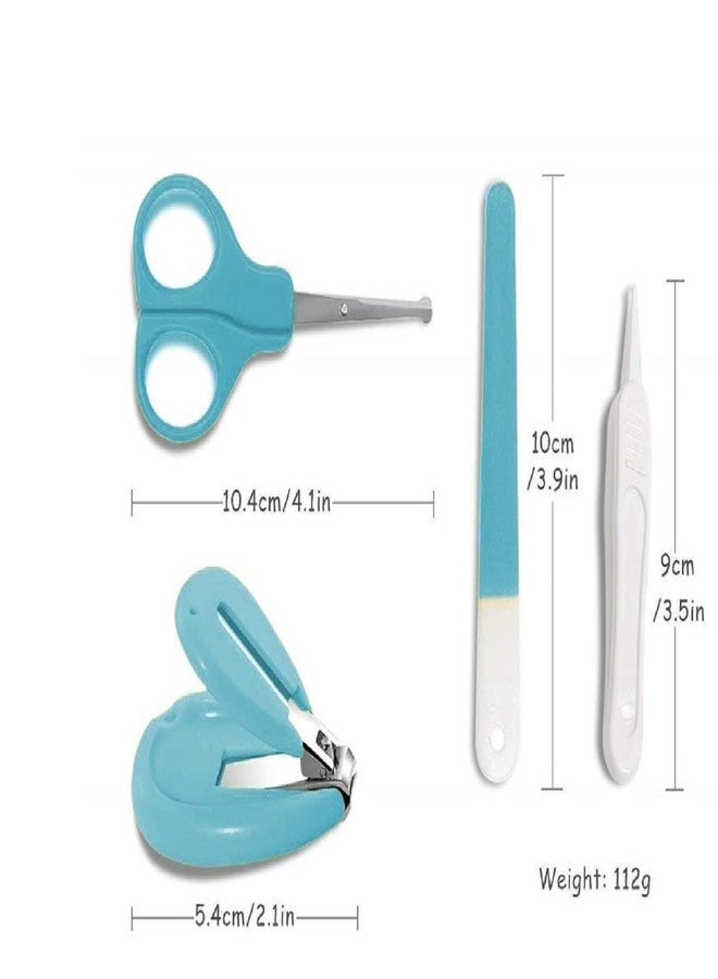 Alya The Cheeky Kidzz Baby Grooming Essential Nail Manicure Pedicure Cutter Safety Kit 4 in 1 Combo with Cute Printed Portable Travel Protective Case for Toddlers/Infants/New Borns(0 Months+)(Blue Dog) - Image 2