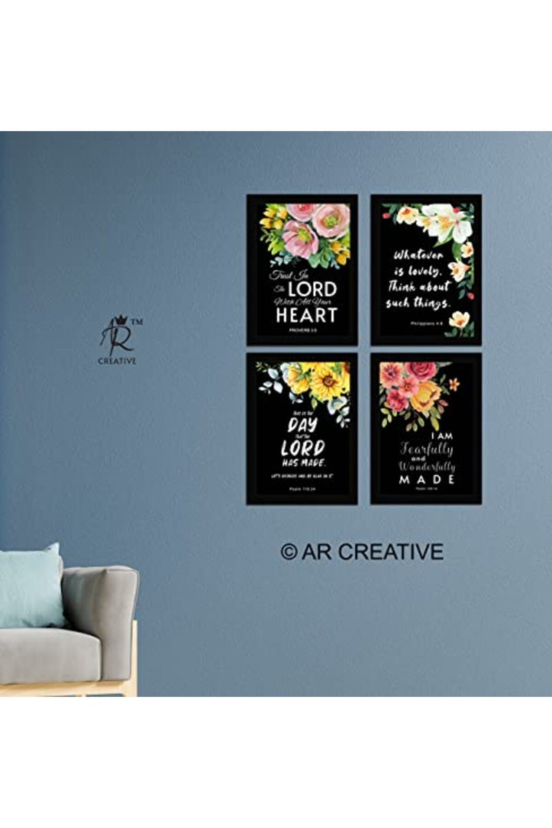 AR Creative Bible Verse Wall Art Set of 4 - Image 4
