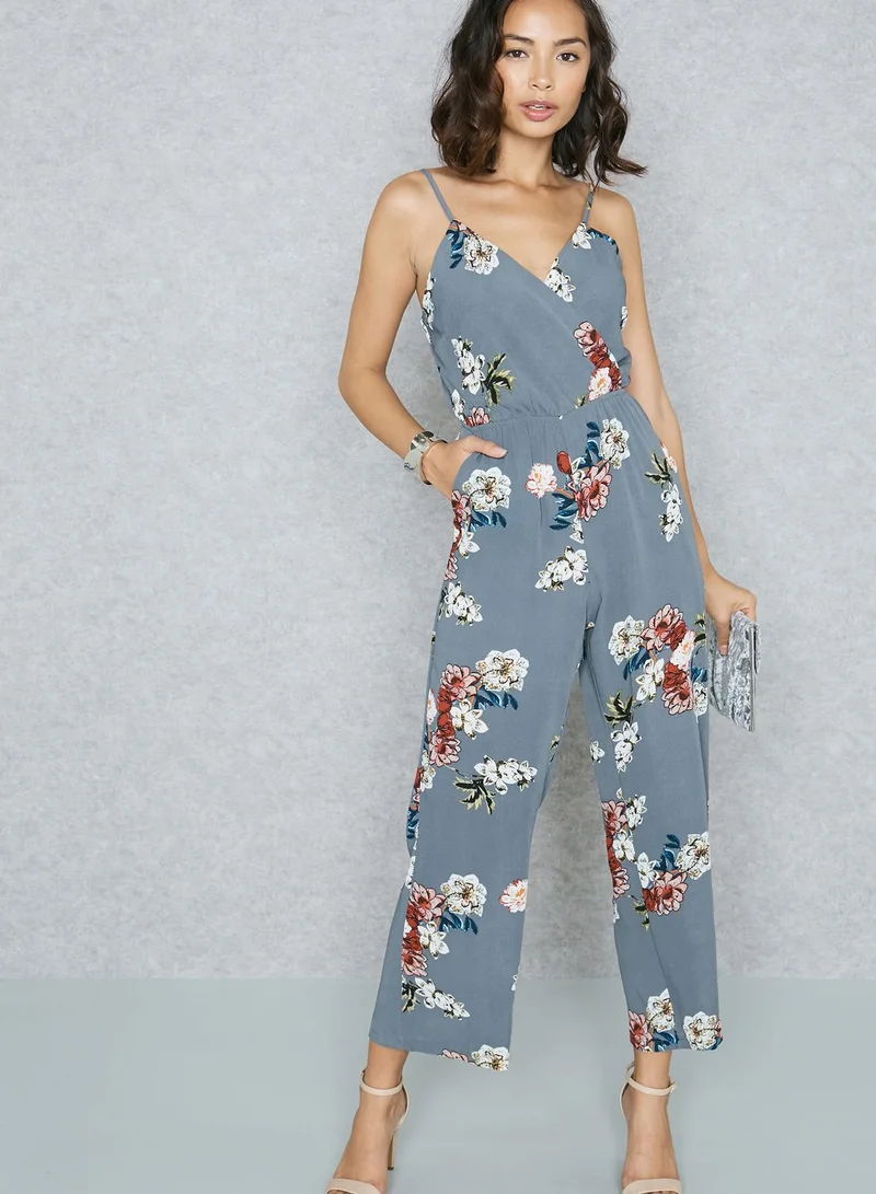 New Look Petite Floral Printed Jumpsuit