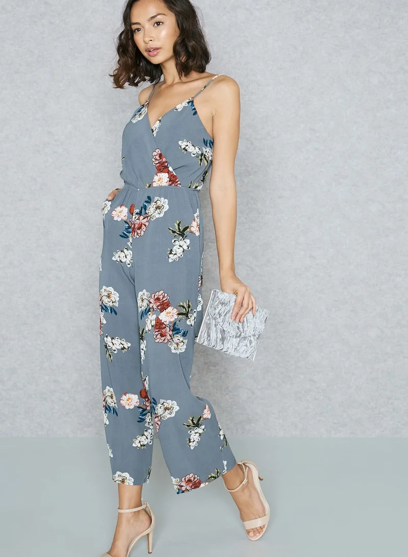 New Look Petite Floral Printed Jumpsuit
