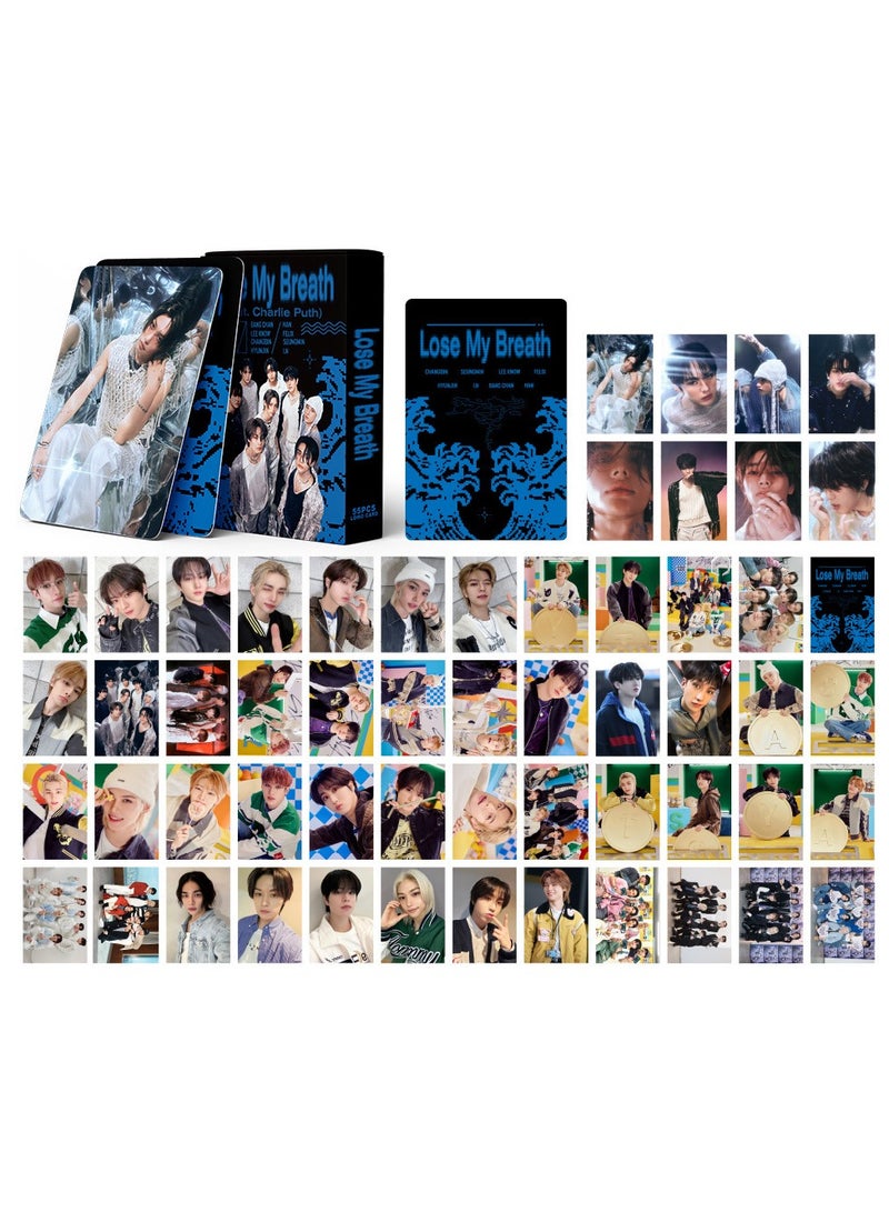 NIBEMINENT 55 Pcs Kpop Stray Kids Lose My Breath Lomo Cards Card For Fans Collection Gifts - Image 2