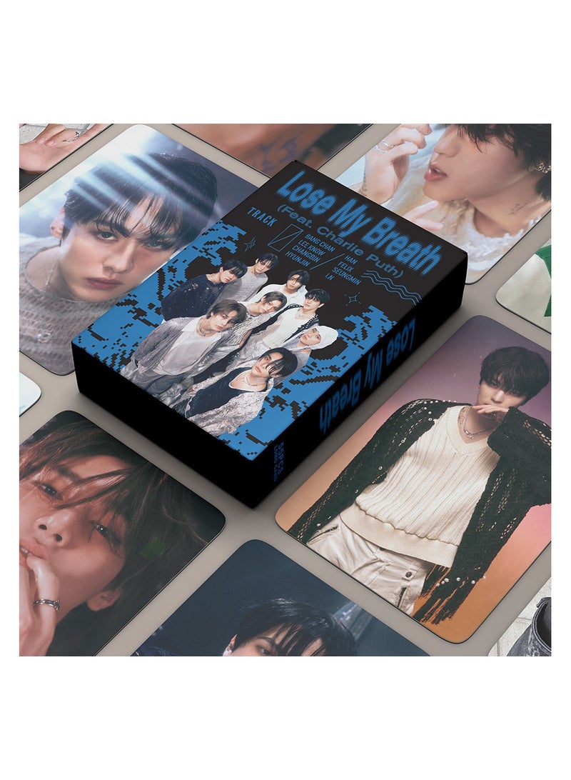 NIBEMINENT 55 Pcs Kpop Stray Kids Lose My Breath Lomo Cards Card For Fans Collection Gifts - Image 1