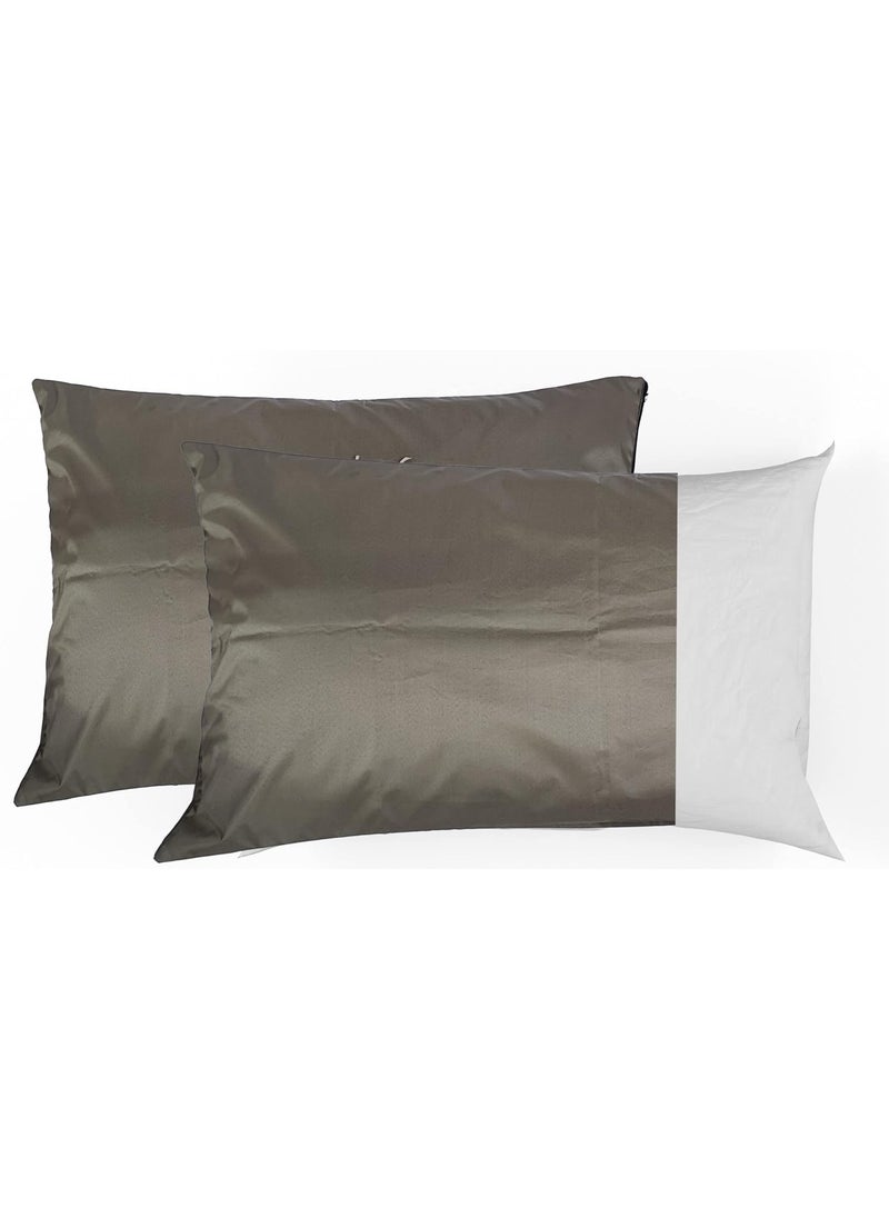 Padmansh Padmansh Breathable Waterproof Dustproof and Hypoallergenic Pillow Protector Protects Against Dust Mites and Allergens Size 18 X 27 Inches Brown  - Image 2