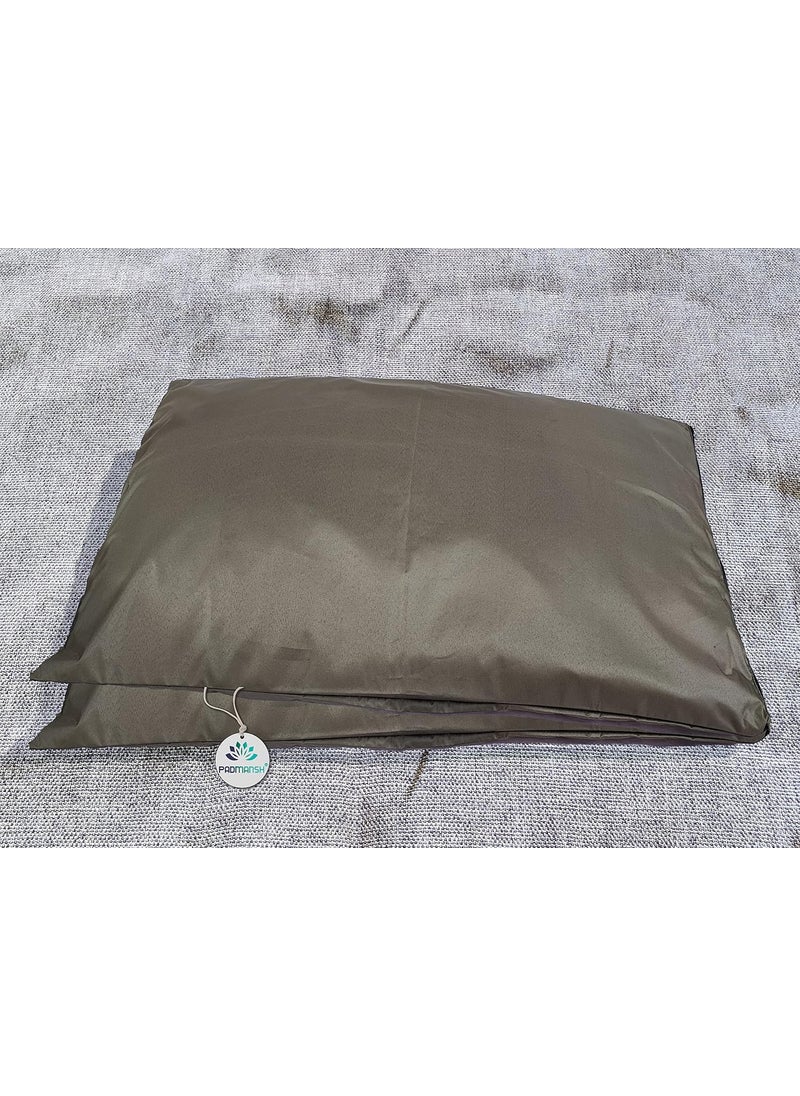 Padmansh Padmansh Breathable Waterproof Dustproof and Hypoallergenic Pillow Protector Protects Against Dust Mites and Allergens Size 18 X 27 Inches Brown  - Image 4