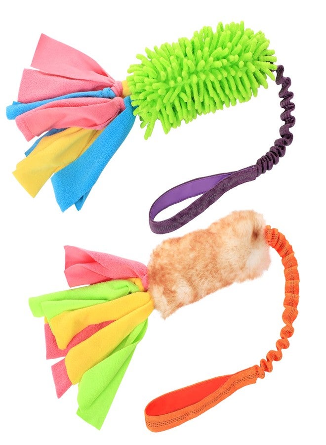 SCHITEC Tug Toy for Dogs, [2 Pack] Bungee Tug of War Squeaky Rope Toys for Exercise & Interactive Play Games, Puppy Training Pull Toy for Small Medium Large Dog - Image 1