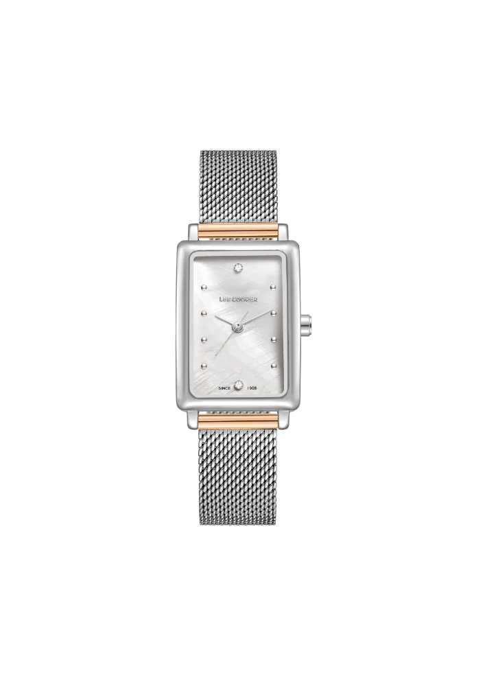 Lee Cooper Women's Analog Display Watch With Silver Mesh Strap - LC08076.520