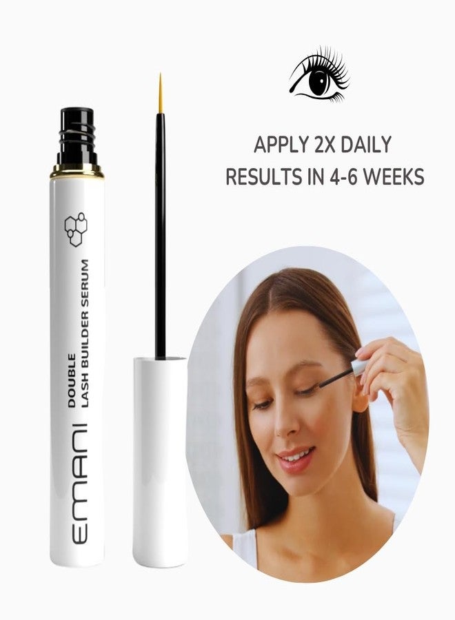 EMANI Eyelash Growth Serum by Emani - Clinically Tested for Longer, Thicker, Fuller Lashes in 6–8 Weeks - Hexapeptide, Biotin & Ginseng Formula, Safe for Extensions, 0.10 Fl. Oz. - Image 4