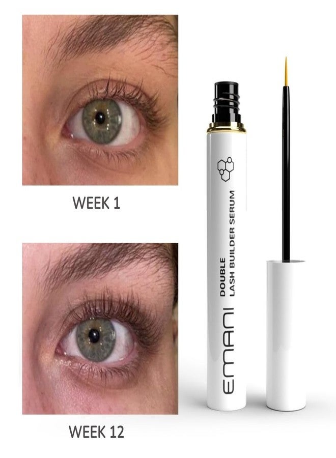 EMANI Eyelash Growth Serum by Emani - Clinically Tested for Longer, Thicker, Fuller Lashes in 6–8 Weeks - Hexapeptide, Biotin & Ginseng Formula, Safe for Extensions, 0.10 Fl. Oz. - Image 2