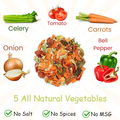 It's Delish Deluxe Dried Vegetable Soup Mix by Its Delish, 24 Oz (1.5 Lb) Jumbo Container of Dehydrated Vegetables - Image 4