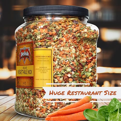 It's Delish Deluxe Dried Vegetable Soup Mix by Its Delish, 24 Oz (1.5 Lb) Jumbo Container of Dehydrated Vegetables - Image 3