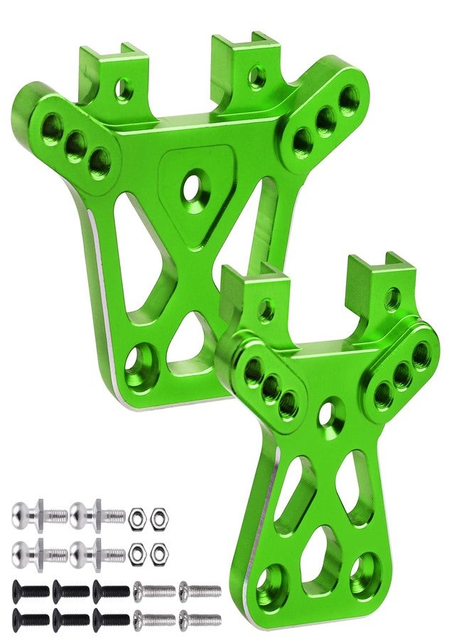 Hobbyfire Metal Aluminum Shock Tower Front & Rear Damper Stay for 1/18 Traxxas LaTrax Teton Desert Prerunner SST, Replace Parts 7637 (Green) - Image 1