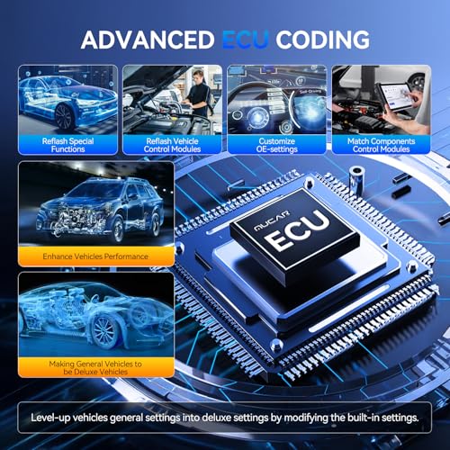MUCAR 892BT AI-Assisted Bidirectional Scan Tool, Full System OBD2 Scanner, Bi-Directional OBD2 Scanner Diagnostic Tool,ECU Coding, 35 Services, FCA Autoauth, CANFD and DOIP, Free Lifetime Upgrade - Image 4