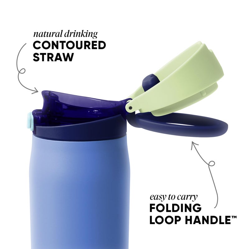 Simple Modern Mesa Loop Water Bottle with Straw | 24oz Cup Holder Friendly Insulated Stainless Steel Bottles for Travel, Sports and School | Neptune - Image 4